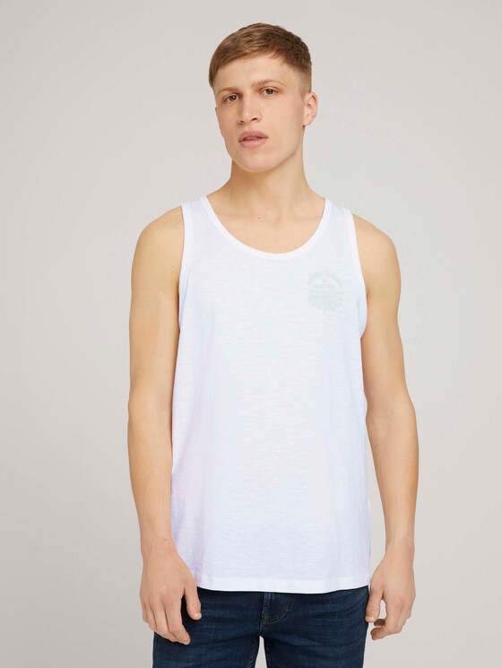 Tanktop mit Bio-Baumwolle - Männer - White Tanktop mit Bio-Baumwolle - Männer - White - 1 - TOM TAILOR Denim