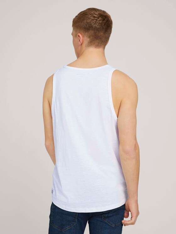 Tanktop mit Bio-Baumwolle - Männer - White Tanktop mit Bio-Baumwolle - Männer - White - 2 - TOM TAILOR Denim