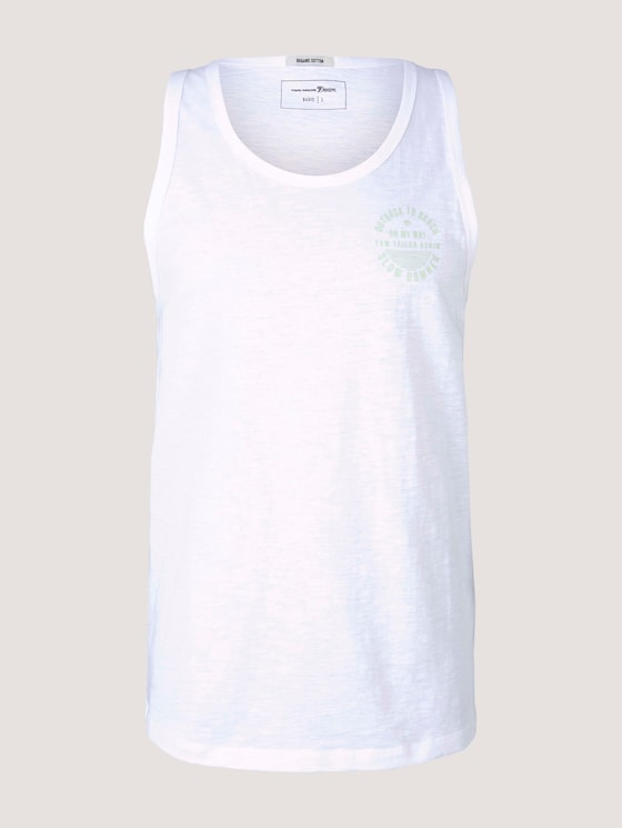 Tanktop mit Bio-Baumwolle - Männer - White Tanktop mit Bio-Baumwolle - Männer - White - 7 - TOM TAILOR Denim