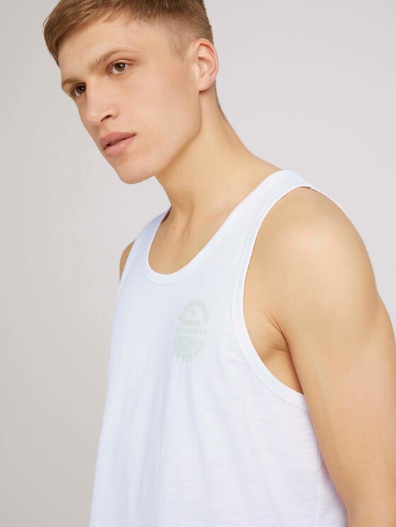 Tanktop mit Bio-Baumwolle - Männer - White Tanktop mit Bio-Baumwolle - Männer - White - 9 - TOM TAILOR Denim