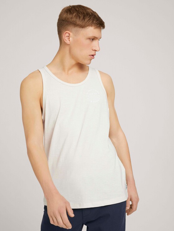 Tanktop uit biologisch katoen - Mannen - smoke white Tanktop uit biologisch katoen - Mannen - smoke white - 5 - TOM TAILOR Denim