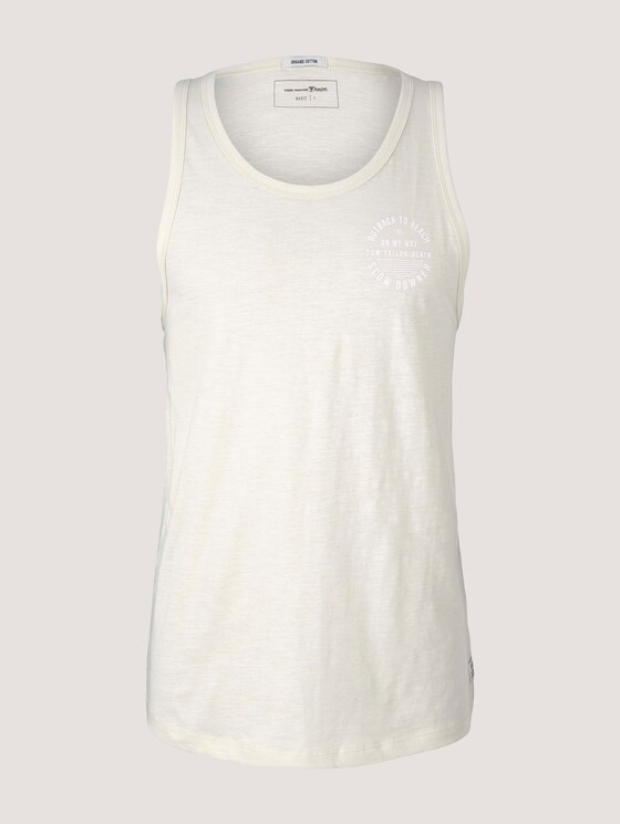 Tanktop uit biologisch katoen - Mannen - smoke white Tanktop uit biologisch katoen - Mannen - smoke white - 7 - TOM TAILOR Denim