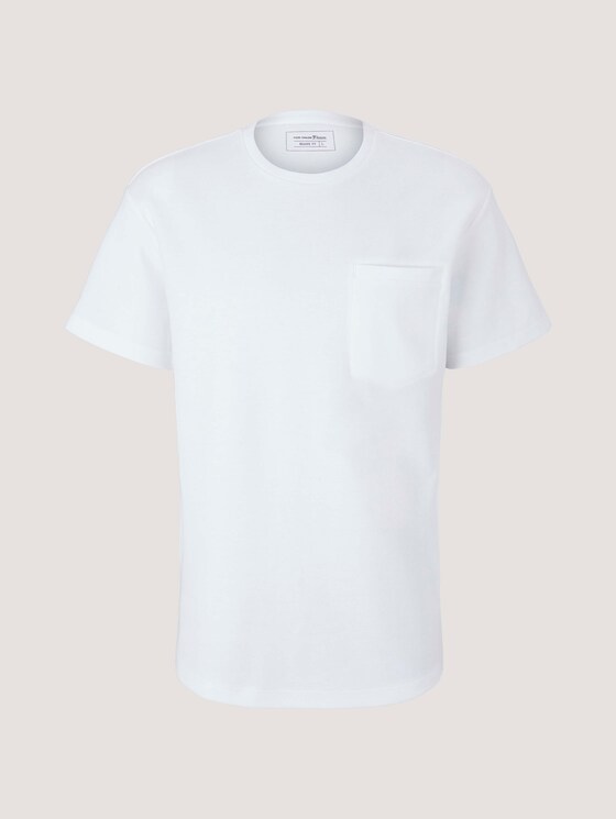 Basic T-Shirt - Männer - White Basic T-Shirt - Männer - White - 7 - TOM TAILOR Denim