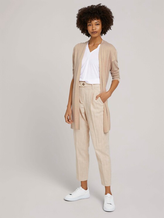 Cardigan mit LENZING™ ECOVERO™ - Frauen - cream toffee melange Cardigan mit LENZING™ ECOVERO™ - Frauen - cream toffee melange - 3 - Mine to five