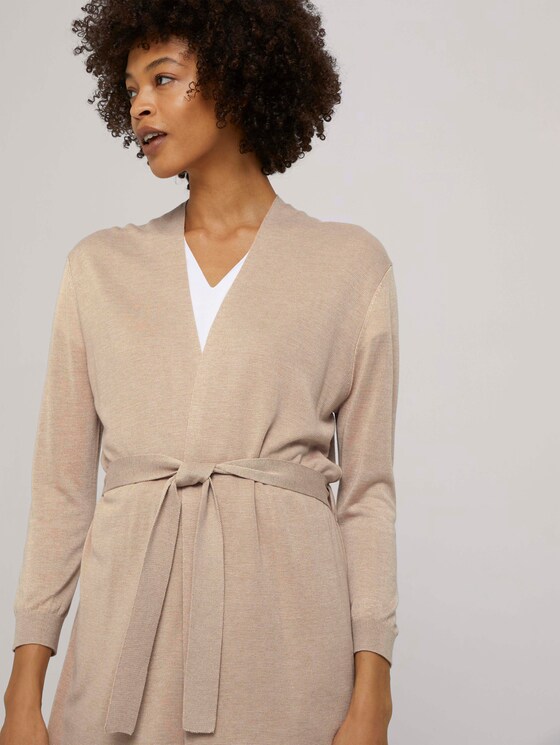Cardigan mit LENZING™ ECOVERO™ - Frauen - cream toffee melange Cardigan mit LENZING™ ECOVERO™ - Frauen - cream toffee melange - 9 - Mine to five
