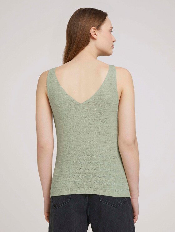 Textured knitted top - Women - light dusty green Textured knitted top - Women - light dusty green - 2 - TOM TAILOR Denim