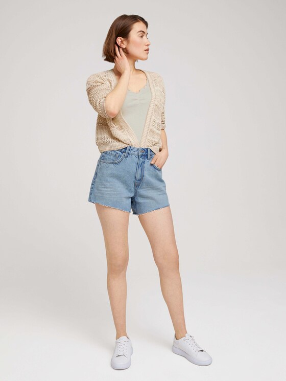 Lockerer Cardigan mit Struktur - Frauen - dune beige Lockerer Cardigan mit Struktur - Frauen - dune beige - 3 - TOM TAILOR Denim