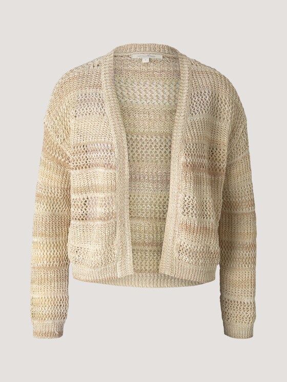 Lockerer Cardigan mit Struktur - Frauen - dune beige Lockerer Cardigan mit Struktur - Frauen - dune beige - 7 - TOM TAILOR Denim
