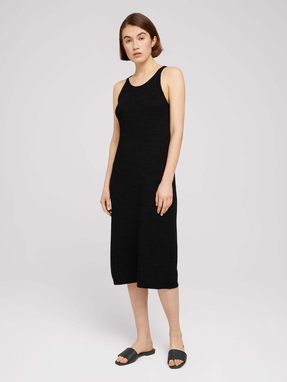 Ärmelloses Strickkleid mit Neckholder - Frauen - deep black Ärmelloses Strickkleid mit Neckholder - Frauen - deep black - 1 - TOM TAILOR Denim