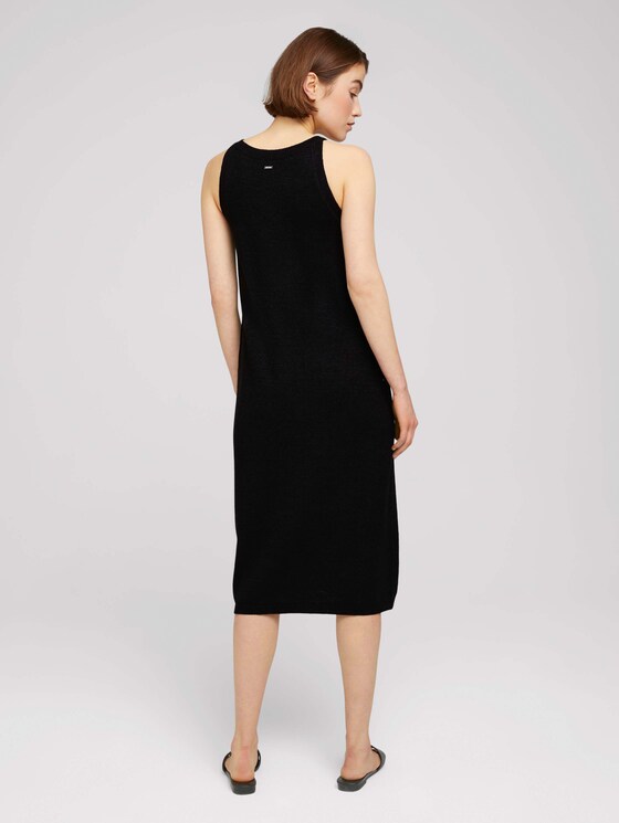 Ärmelloses Strickkleid mit Neckholder - Frauen - deep black Ärmelloses Strickkleid mit Neckholder - Frauen - deep black - 2 - TOM TAILOR Denim