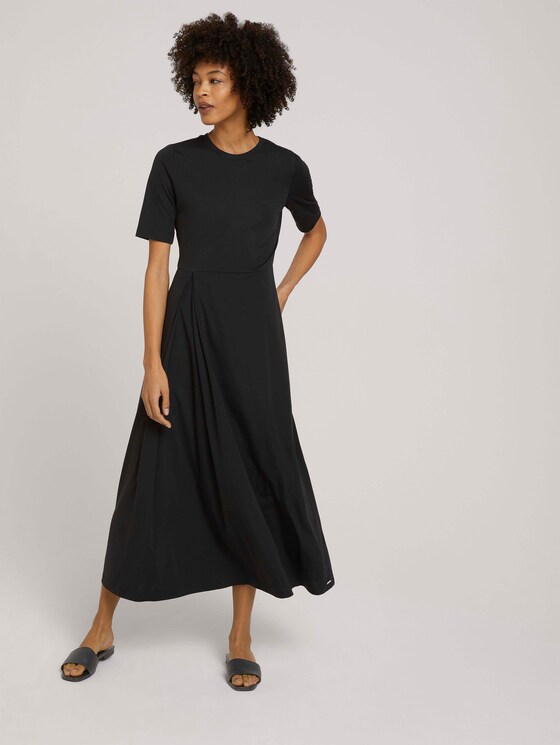 Maxi Jerseykleid - Frauen - deep black Maxi Jerseykleid - Frauen - deep black - 3 - Mine to five