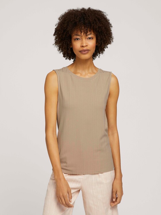 strukturiertes Top - Frauen - cream toffee strukturiertes Top - Frauen - cream toffee - 1 - Mine to five