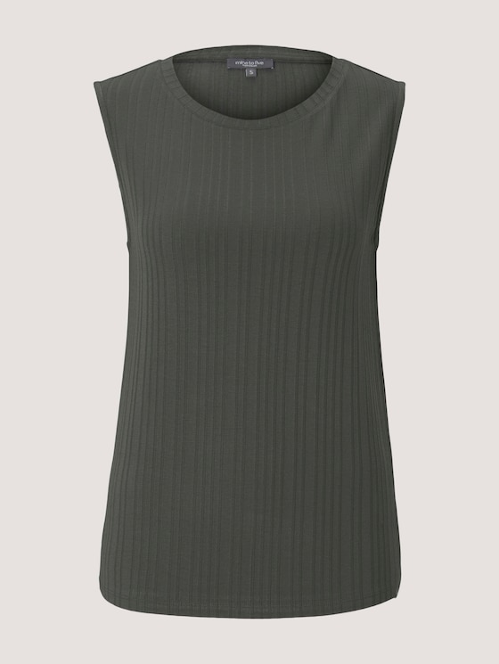 strukturiertes Top - Frauen - deep leaf green strukturiertes Top - Frauen - deep leaf green - 7 - Mine to five
