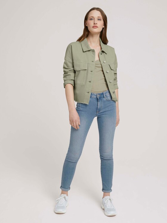Top mit Spaghettiträgern - Frauen - green white stripe Top mit Spaghettiträgern - Frauen - green white stripe - 3 - TOM TAILOR Denim