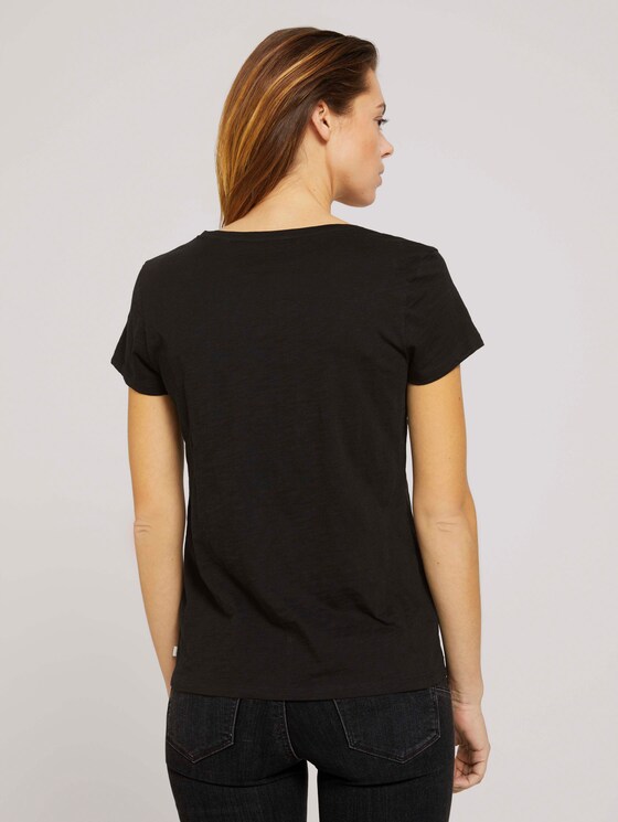 T-Shirt mit Bio-Baumwolle - Frauen - deep black T-Shirt mit Bio-Baumwolle - Frauen - deep black - 2 - TOM TAILOR Denim