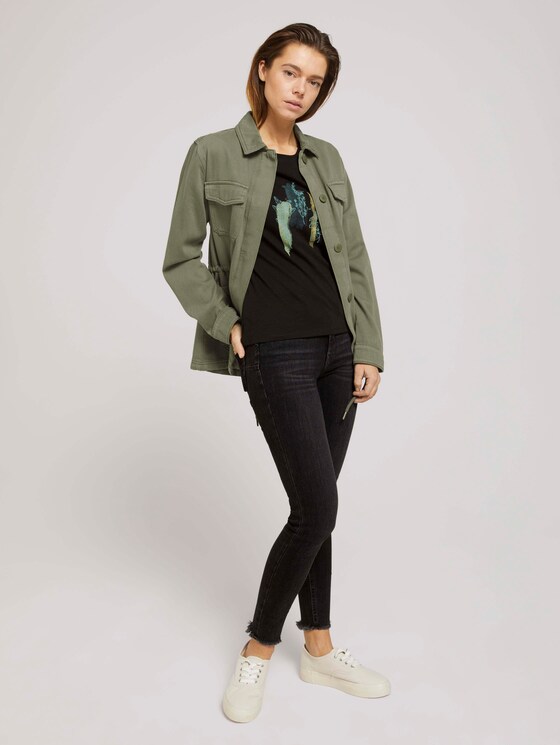 T-Shirt mit Bio-Baumwolle - Frauen - deep black T-Shirt mit Bio-Baumwolle - Frauen - deep black - 3 - TOM TAILOR Denim