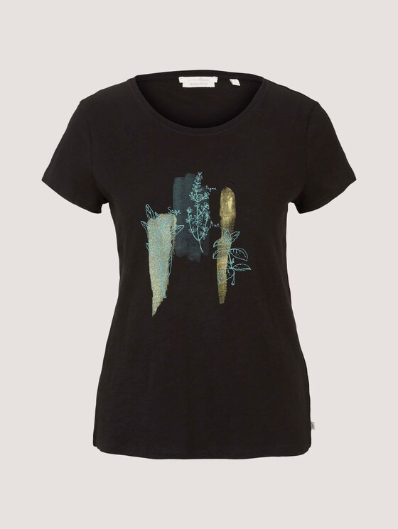 T-Shirt mit Bio-Baumwolle - Frauen - deep black T-Shirt mit Bio-Baumwolle - Frauen - deep black - 7 - TOM TAILOR Denim