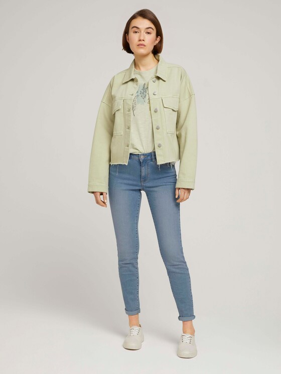 T-Shirt mit Bio-Baumwolle - Frauen - light dusty green T-Shirt mit Bio-Baumwolle - Frauen - light dusty green - 3 - TOM TAILOR Denim