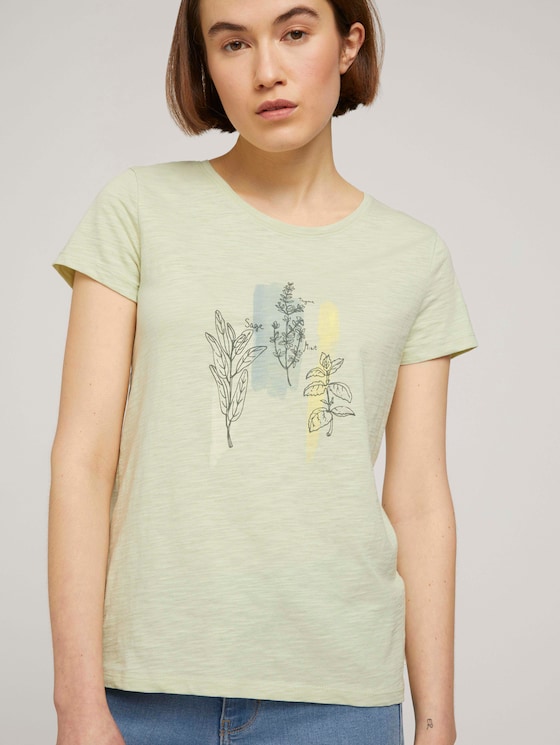 T-Shirt mit Bio-Baumwolle - Frauen - light dusty green T-Shirt mit Bio-Baumwolle - Frauen - light dusty green - 5 - TOM TAILOR Denim