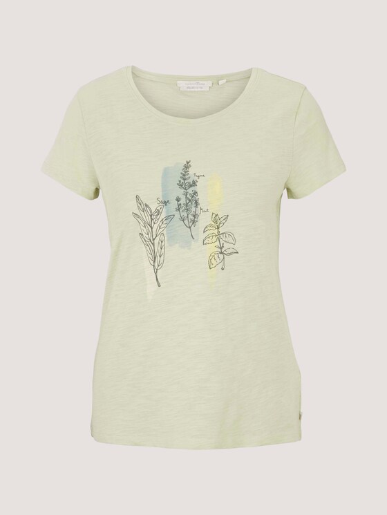 T-Shirt mit Bio-Baumwolle - Frauen - light dusty green T-Shirt mit Bio-Baumwolle - Frauen - light dusty green - 7 - TOM TAILOR Denim