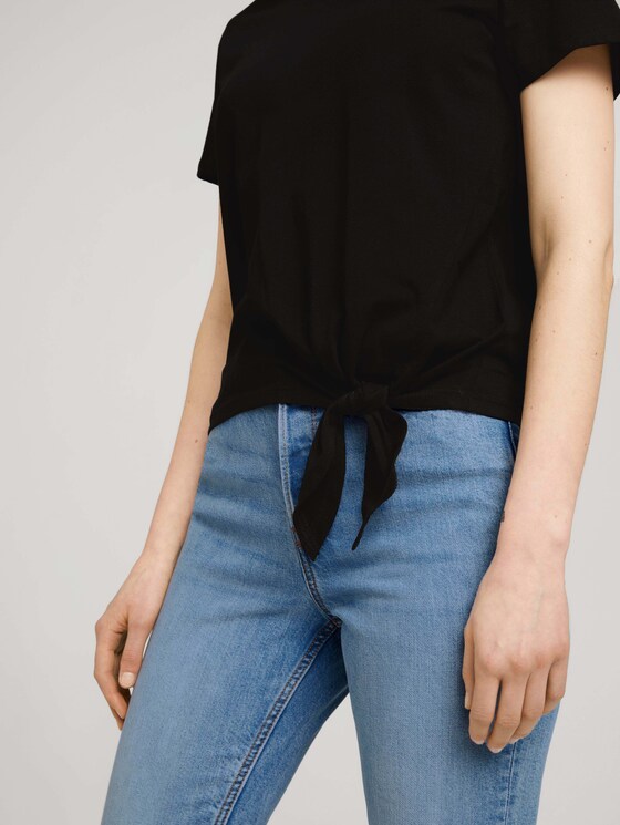 T-Shirt mit Bio-Baumwolle - Frauen - deep black T-Shirt mit Bio-Baumwolle - Frauen - deep black - 9 - TOM TAILOR Denim