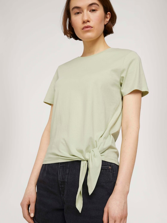 T-Shirt mit Bio-Baumwolle - Frauen - light dusty green T-Shirt mit Bio-Baumwolle - Frauen - light dusty green - 5 - TOM TAILOR Denim