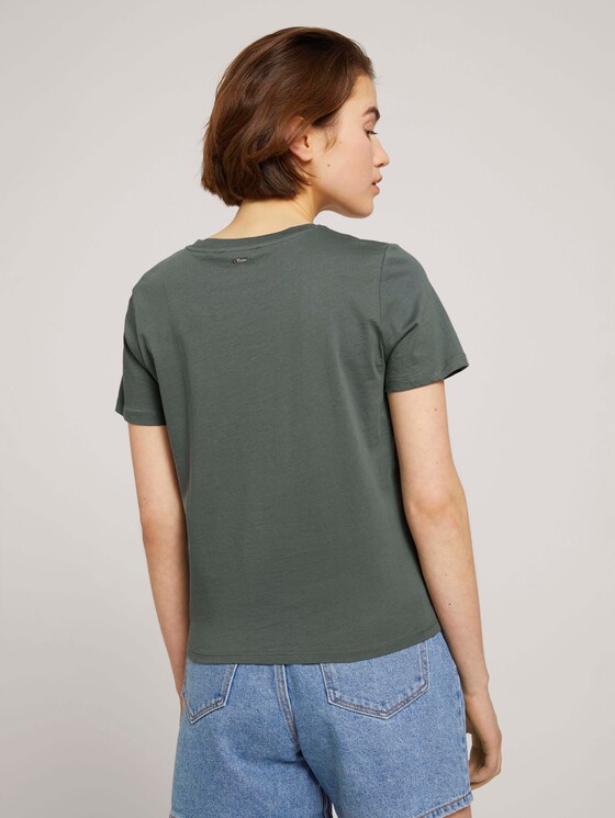 T-Shirt mit Bio-Baumwolle - Frauen - dusty pine green T-Shirt mit Bio-Baumwolle - Frauen - dusty pine green - 2 - TOM TAILOR Denim