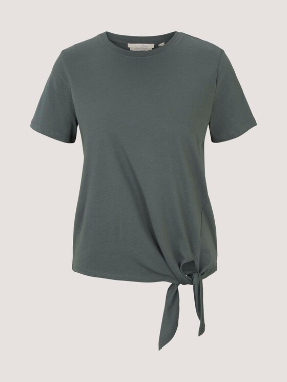 T-Shirt mit Bio-Baumwolle - Frauen - dusty pine green T-Shirt mit Bio-Baumwolle - Frauen - dusty pine green - 7 - TOM TAILOR Denim