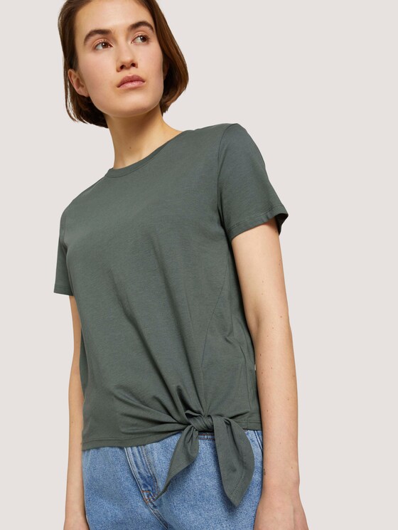 T-Shirt mit Bio-Baumwolle - Frauen - dusty pine green T-Shirt mit Bio-Baumwolle - Frauen - dusty pine green - 9 - TOM TAILOR Denim