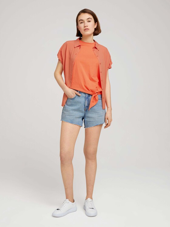 T-Shirt mit Bio-Baumwolle - Frauen - sundown coral T-Shirt mit Bio-Baumwolle - Frauen - sundown coral - 3 - TOM TAILOR Denim
