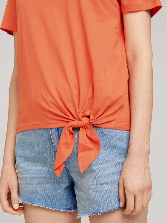 T-Shirt mit Bio-Baumwolle - Frauen - sundown coral T-Shirt mit Bio-Baumwolle - Frauen - sundown coral - 9 - TOM TAILOR Denim