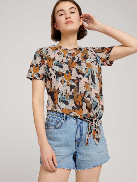 T-Shirt mit Bio-Baumwolle - Frauen - abstract monkey print T-Shirt mit Bio-Baumwolle - Frauen - abstract monkey print - 5 - TOM TAILOR Denim