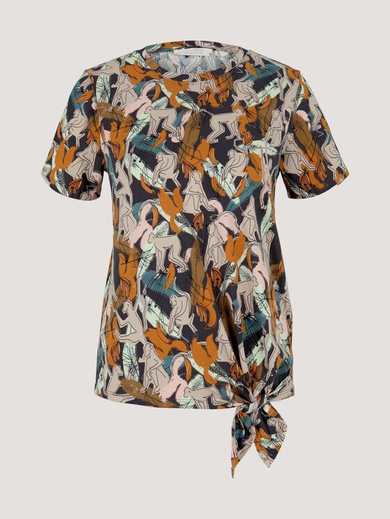 T-Shirt mit Bio-Baumwolle - Frauen - abstract monkey print T-Shirt mit Bio-Baumwolle - Frauen - abstract monkey print - 7 - TOM TAILOR Denim