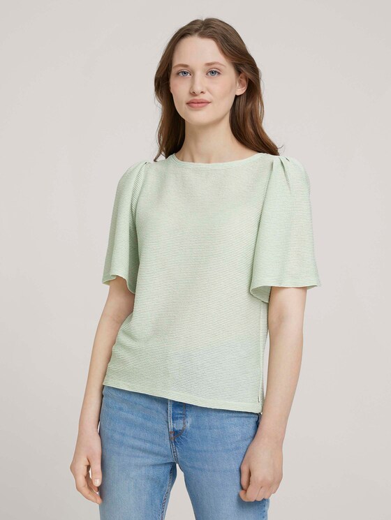 T-Shirt mit Rückenausschnitt - Frauen - light dusty green T-Shirt mit Rückenausschnitt - Frauen - light dusty green - 1 - TOM TAILOR Denim