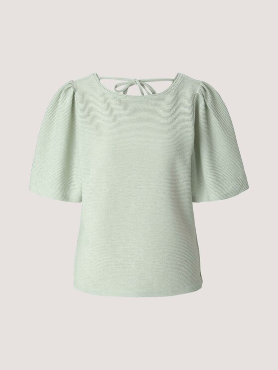 T-Shirt mit Rückenausschnitt - Frauen - light dusty green T-Shirt mit Rückenausschnitt - Frauen - light dusty green - 7 - TOM TAILOR Denim