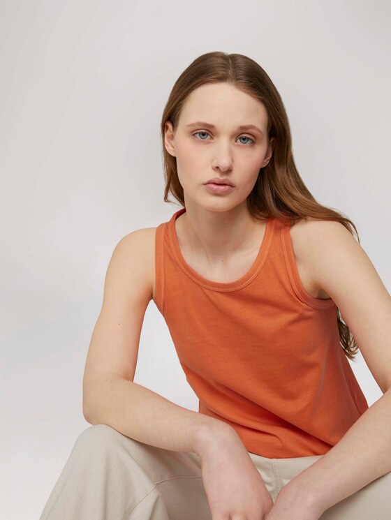 Basic Top im Loose Fit - Frauen - sundown coral Basic Top im Loose Fit - Frauen - sundown coral - 5 - TOM TAILOR Denim