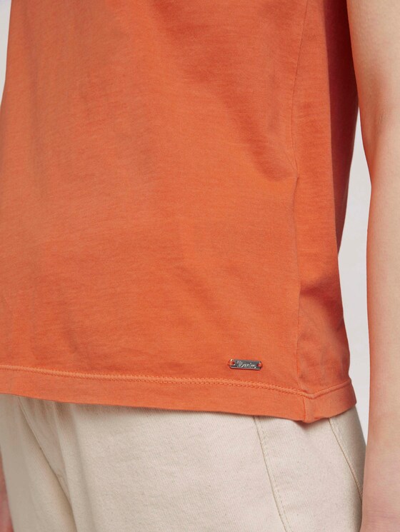 Basic Top im Loose Fit - Frauen - sundown coral Basic Top im Loose Fit - Frauen - sundown coral - 9 - TOM TAILOR Denim