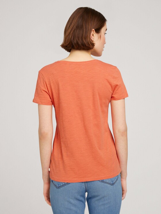 T-Shirt mit Bio-Baumwolle - Frauen - sundown coral T-Shirt mit Bio-Baumwolle - Frauen - sundown coral - 2 - TOM TAILOR Denim
