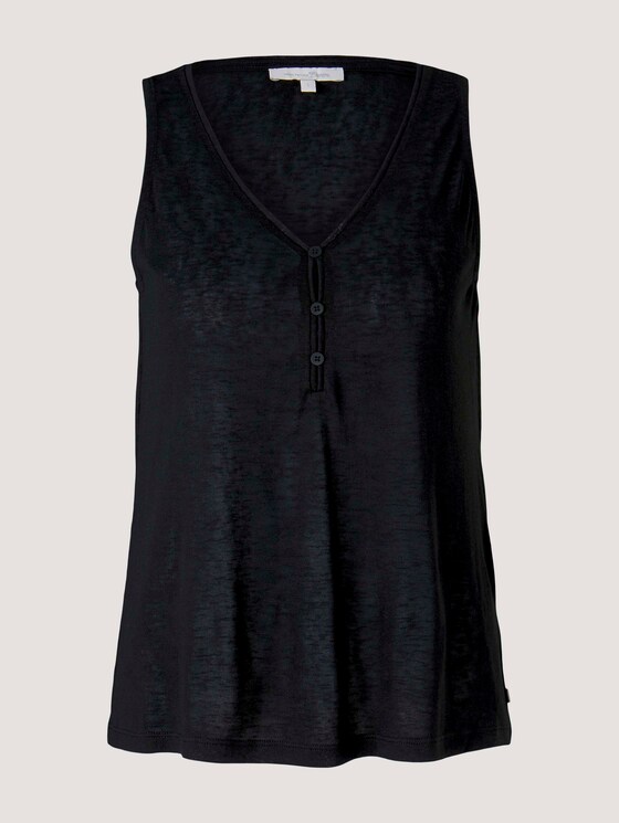 Fließendes Top mit Knopfleiste - Frauen - deep black Fließendes Top mit Knopfleiste - Frauen - deep black - 7 - TOM TAILOR Denim
