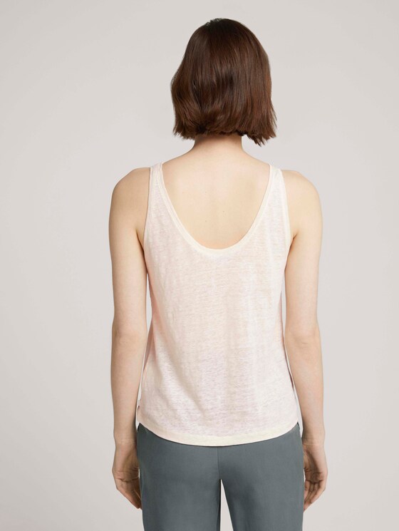 Loose Fit Top mit Leinen - Frauen - soft creme beige Loose Fit Top mit Leinen - Frauen - soft creme beige - 2 - TOM TAILOR Denim