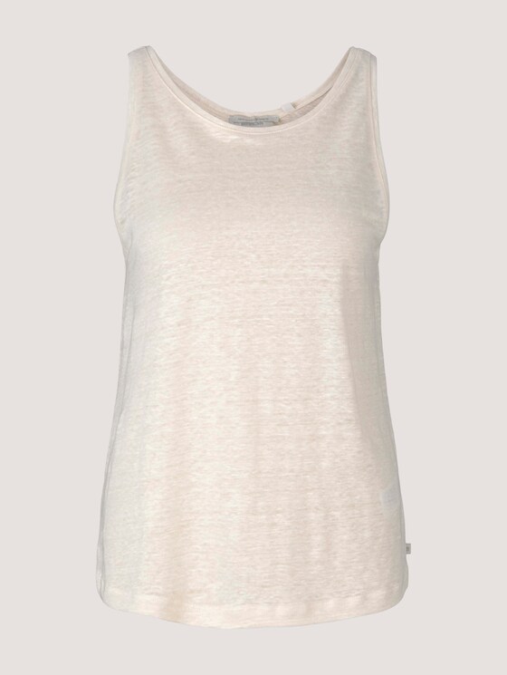 Loose Fit Top mit Leinen - Frauen - soft creme beige Loose Fit Top mit Leinen - Frauen - soft creme beige - 7 - TOM TAILOR Denim