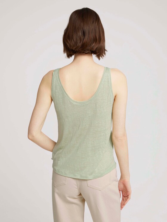 Loose Fit Top mit Leinen - Frauen - light dusty green Loose Fit Top mit Leinen - Frauen - light dusty green - 2 - TOM TAILOR Denim