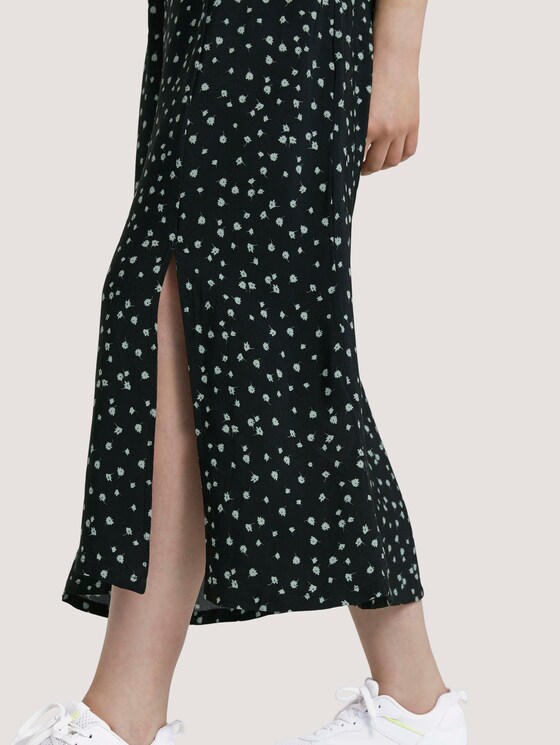 gemustertes Midikleid - Frauen - black minimal flower print gemustertes Midikleid - Frauen - black minimal flower print - 9 - TOM TAILOR Denim