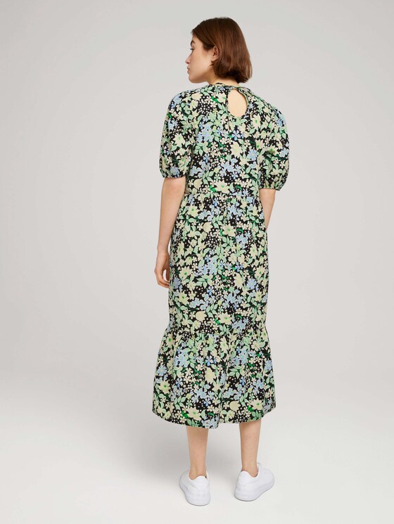 Volant Midikleid mit Bio-Baumwolle - Frauen - flower print Volant Midikleid mit Bio-Baumwolle - Frauen - flower print - 2 - TOM TAILOR Denim