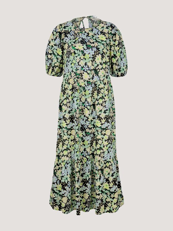 Volant Midikleid mit Bio-Baumwolle - Frauen - flower print Volant Midikleid mit Bio-Baumwolle - Frauen - flower print - 7 - TOM TAILOR Denim