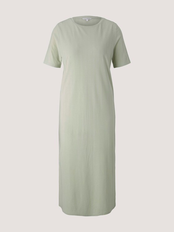 Midikleid mit Rippstruktur - Frauen - light dusty green Midikleid mit Rippstruktur - Frauen - light dusty green - 7 - TOM TAILOR Denim