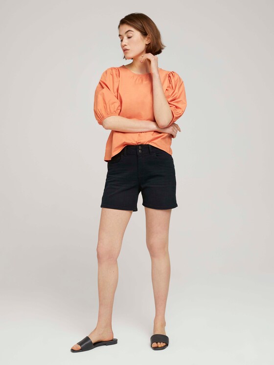 Ballonärmel Bluse mit Bio-Baumwolle - Frauen - sundown coral Ballonärmel Bluse mit Bio-Baumwolle - Frauen - sundown coral - 3 - TOM TAILOR Denim