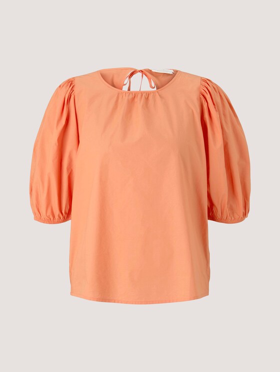 Ballonärmel Bluse mit Bio-Baumwolle - Frauen - sundown coral Ballonärmel Bluse mit Bio-Baumwolle - Frauen - sundown coral - 7 - TOM TAILOR Denim