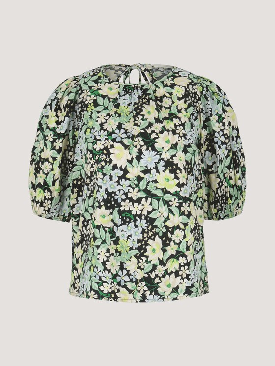 Ballonärmel Bluse mit Bio-Baumwolle - Frauen - flower print Ballonärmel Bluse mit Bio-Baumwolle - Frauen - flower print - 7 - TOM TAILOR Denim