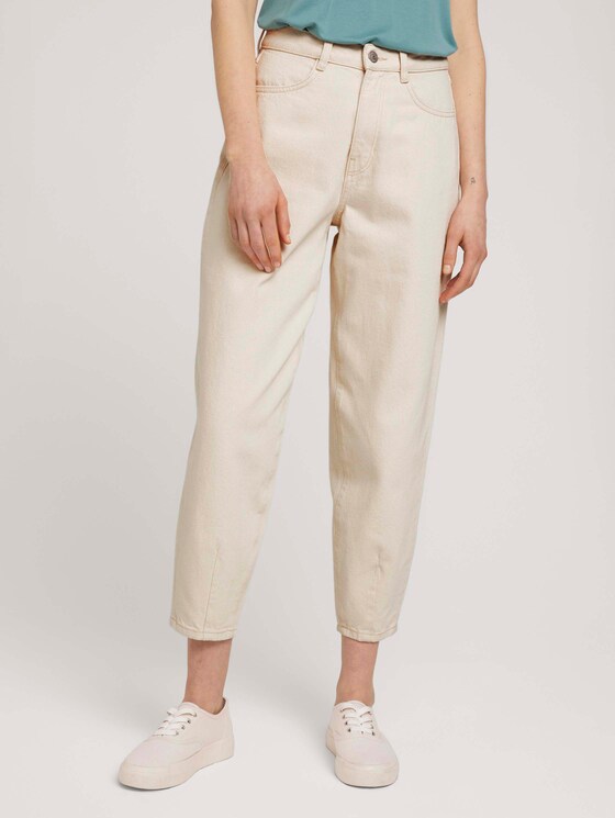 Barrel Mom Fit Jeans mit Bio-Baumwolle - Frauen - unbleached natural bull denim Barrel Mom Fit Jeans mit Bio-Baumwolle - Frauen - unbleached natural bull denim - 1 - TOM TAILOR Denim